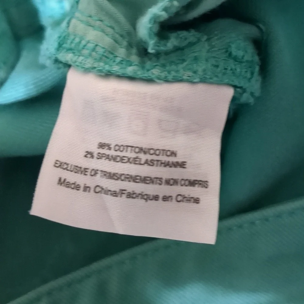 Tory Burch Alexa Cropped Skinny Viridian Green Jeans Size 25